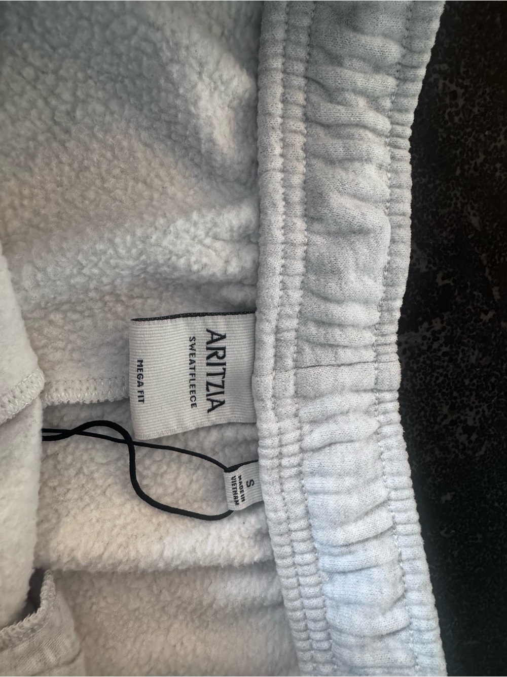Aritzia Cozy Sweatfleece Hi-Rise Mini Short — Light Gray - Picture 7 of 7